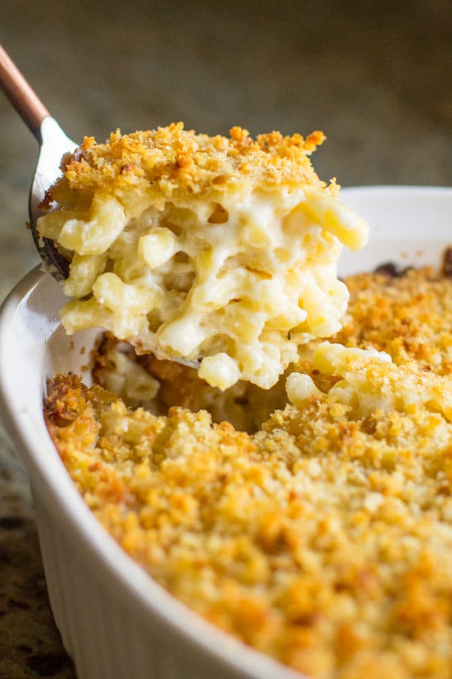 Macaroni And Cheese Baked Recipe Easy
 Baked Macaroni and Cheese with Garlic Butter Crumbs