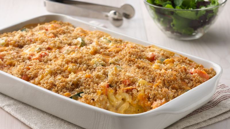 Macaroni And Cheese Chicken Casserole
 Macaroni and Cheesy Chicken Baked Casserole Recipe