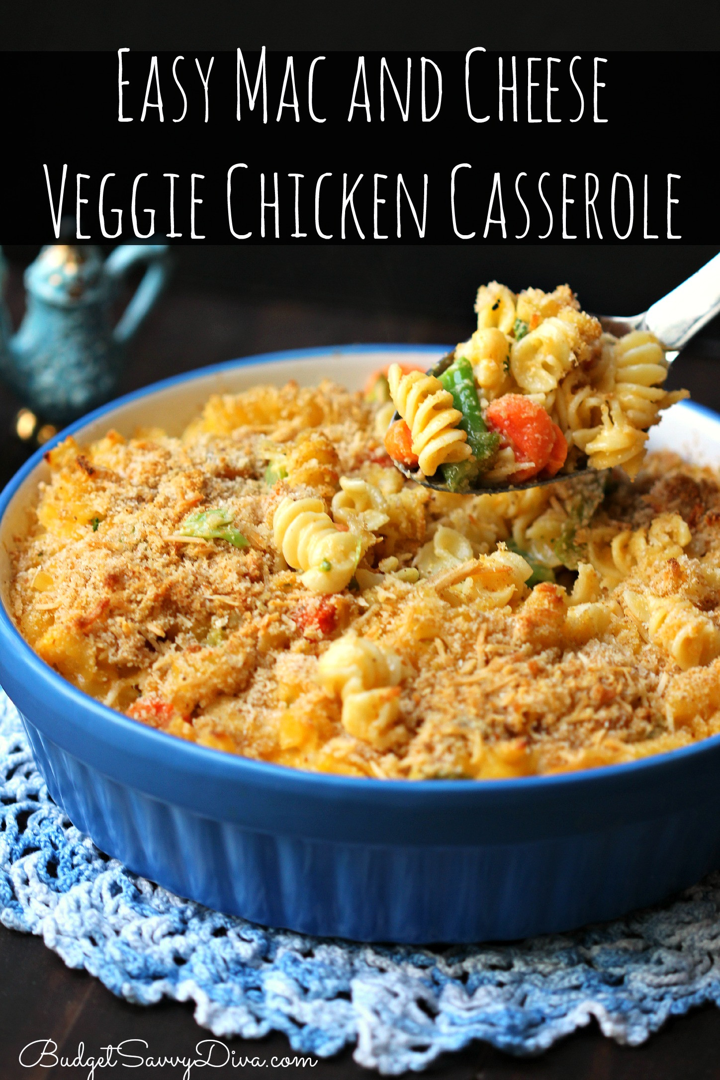 Macaroni And Cheese Chicken Casserole
 Easy Mac and Cheese Veggie Chicken Casserole Recipe