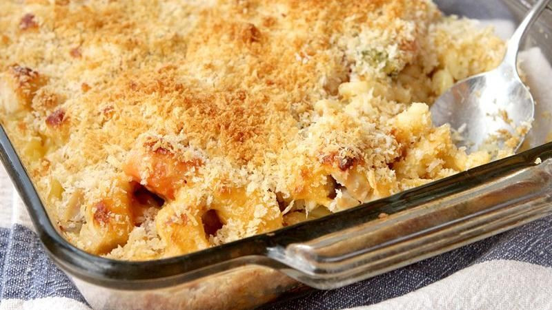 Macaroni And Cheese Chicken Casserole
 Macaroni and Cheesy Chicken Baked Casserole recipe from