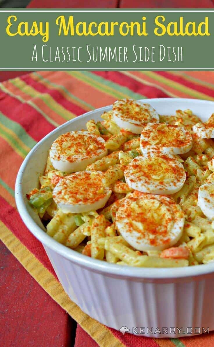 Macaroni Side Dishes
 Easy Macaroni Salad Classic Summer Potluck Recipe