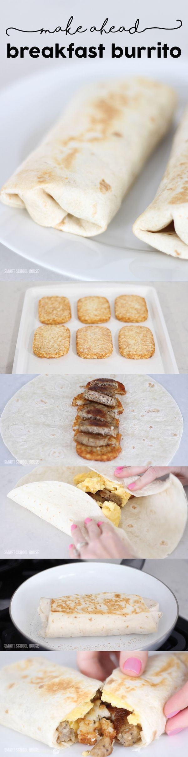 Make Ahead Breakfast Burritos With Hash Browns
 Make Ahead Sausage Hash Brown Burrito