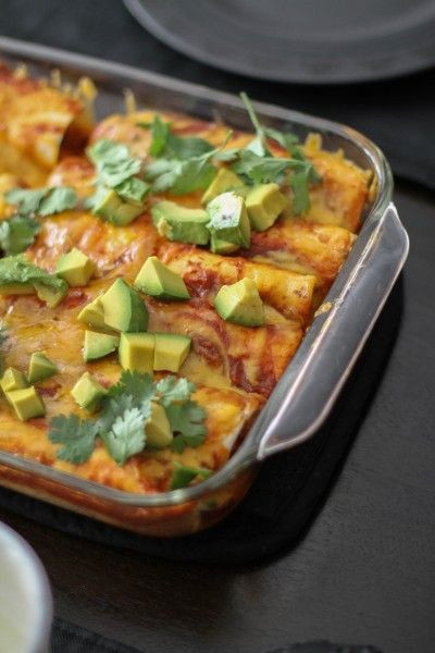 Make Ahead Cheese Enchiladas
 Make Ahead Chicken Enchiladas with Red Sauce