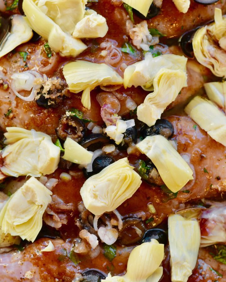 Make Ahead Company Dinners
 Olive and Artichoke Chicken Prep the night before Easy