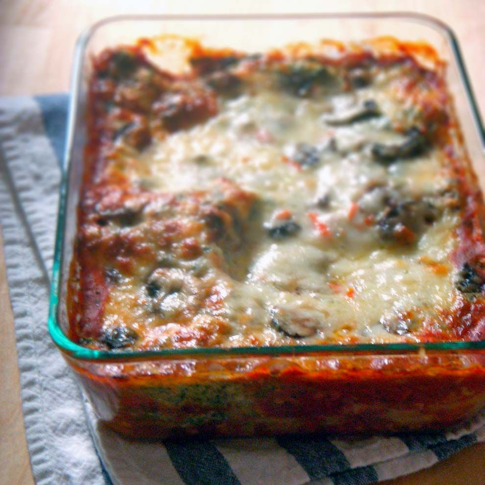 Make Ahead Vegetarian Lasagna
 Spinach and Mushroom Ve arian Lasagna