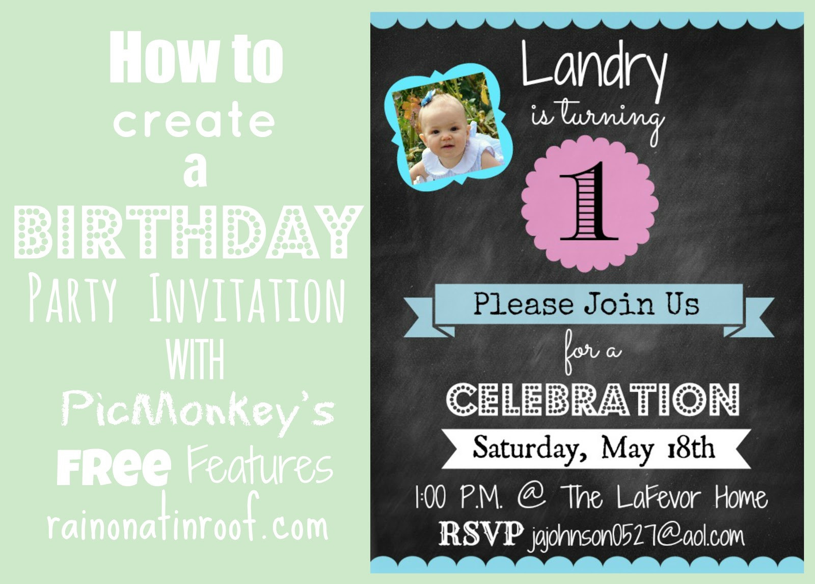 Make Birthday Invitations Online Free
 How to Create an Invitation in Picmonkey