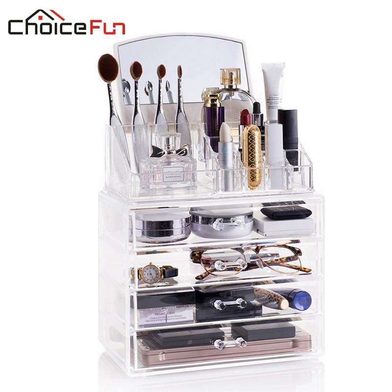 Makeup Drawer Organizer DIY
 CHOICEFUN 4 fice Storage Box Drawers Acrylic Fashion DIY