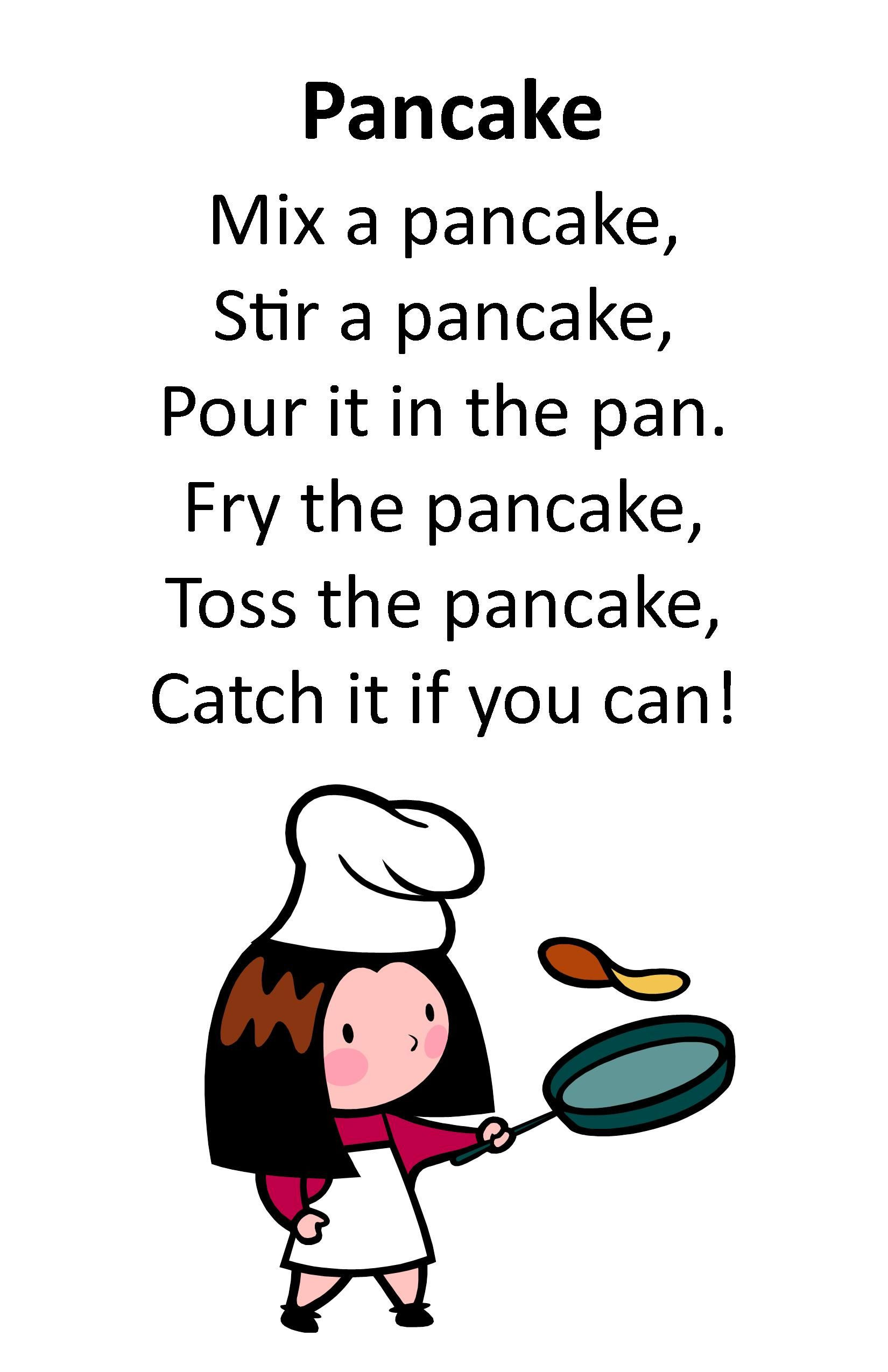 Making Pancakes Song
 Itty Bitty Rhyme Pancake
