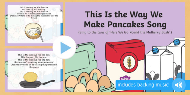 Making Pancakes Song
 This Is the Way We Make Pancakes Song PowerPoint EYFS
