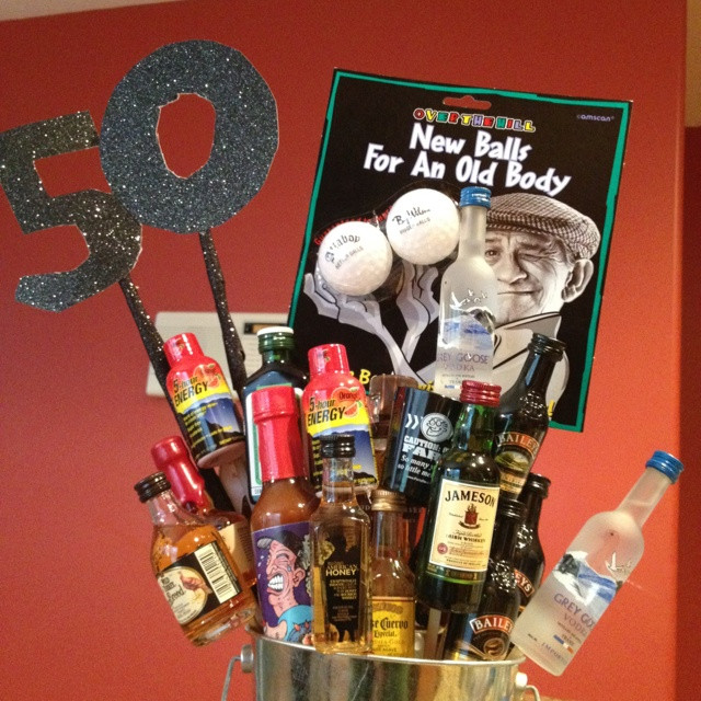 Male 50Th Birthday Gift Ideas
 50th Birthday Gift basket for Men Party ideas