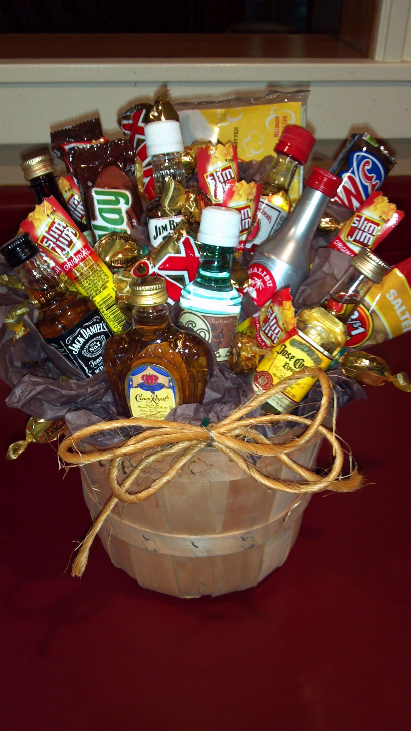 Male Gift Basket Ideas
 The Ultimate Man Bouquet a little idea for Joel when he