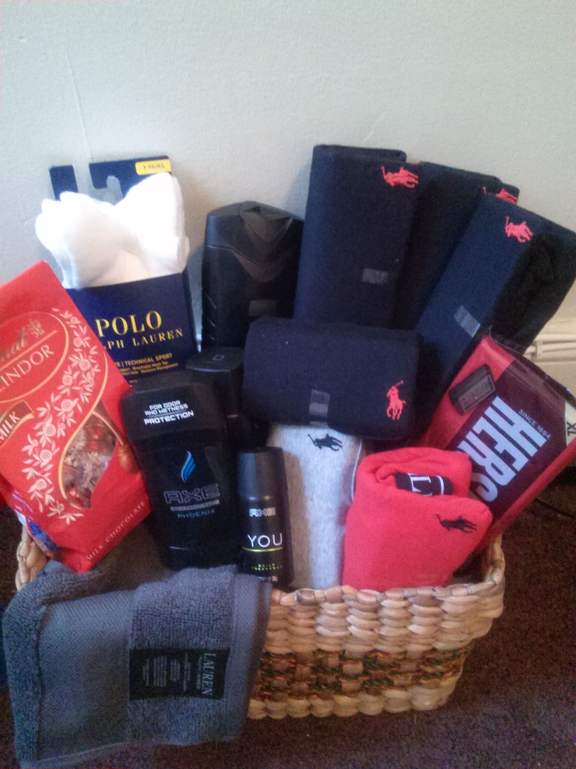 Male Gift Basket Ideas
 Small Polo Basket With images