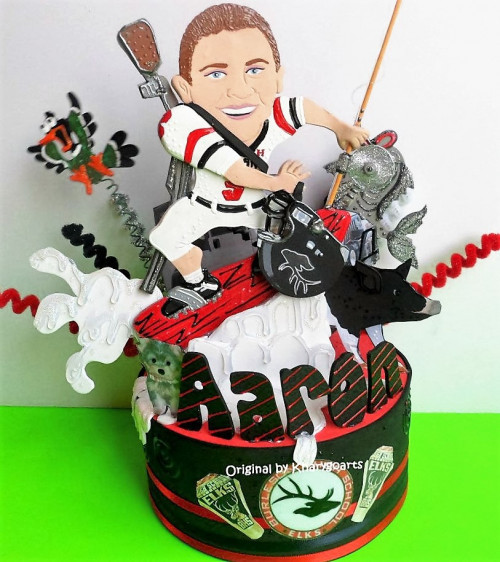 Male Graduation Party Ideas
 Graduation for men cake topper college Graduation party