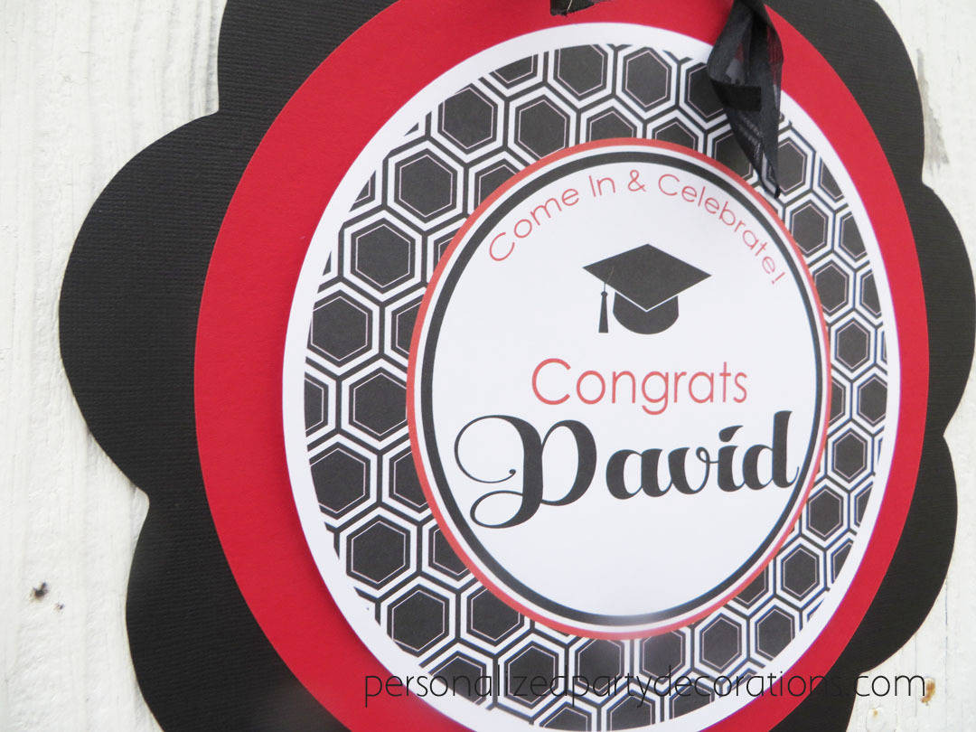 Male Graduation Party Ideas
 Graduation Party Wel e Door Sign