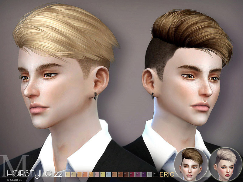 Male Hairstyles Sims 4
 sclub ts4 hair Eric n22 The Sims 4 Catalog