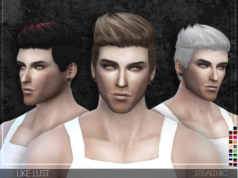 Male Hairstyles Sims 4
 Stealthic Like Lust Male Hair The Sims 4 Catalog