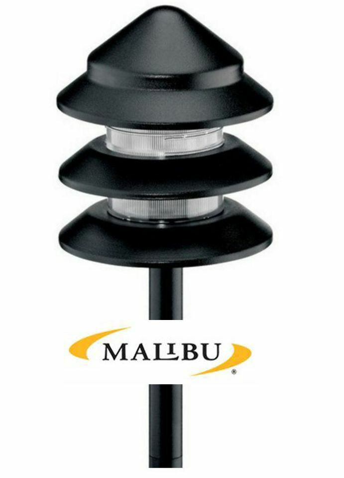 Malibu Low Voltage Landscape Light
 Malibu Low Voltage Metal Tier Light Black Outdoor Light