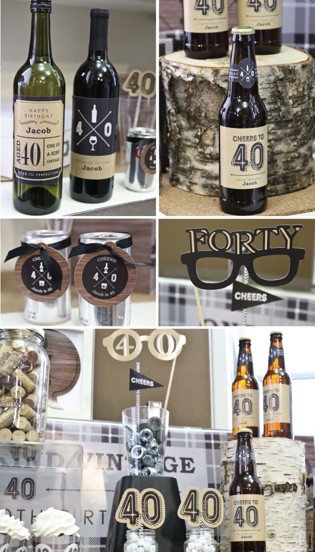 Man 40Th Birthday Party Ideas
 Birthday Party Ideas for Men Cheers to 40 Years Milestone