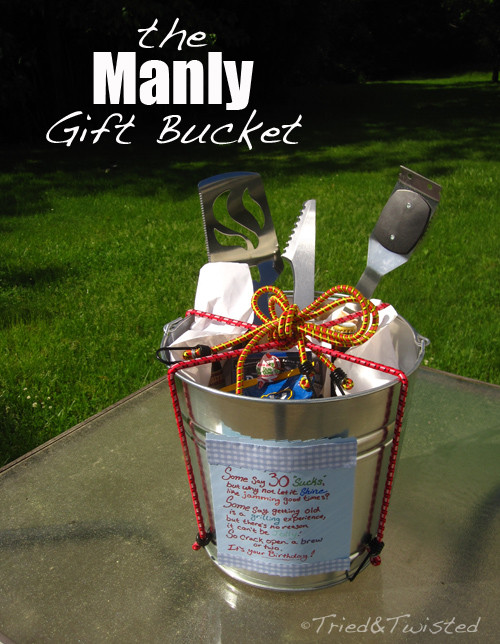 Manly Gift Baskets Ideas
 Tried and Twisted DIY Manly Gift Bucket