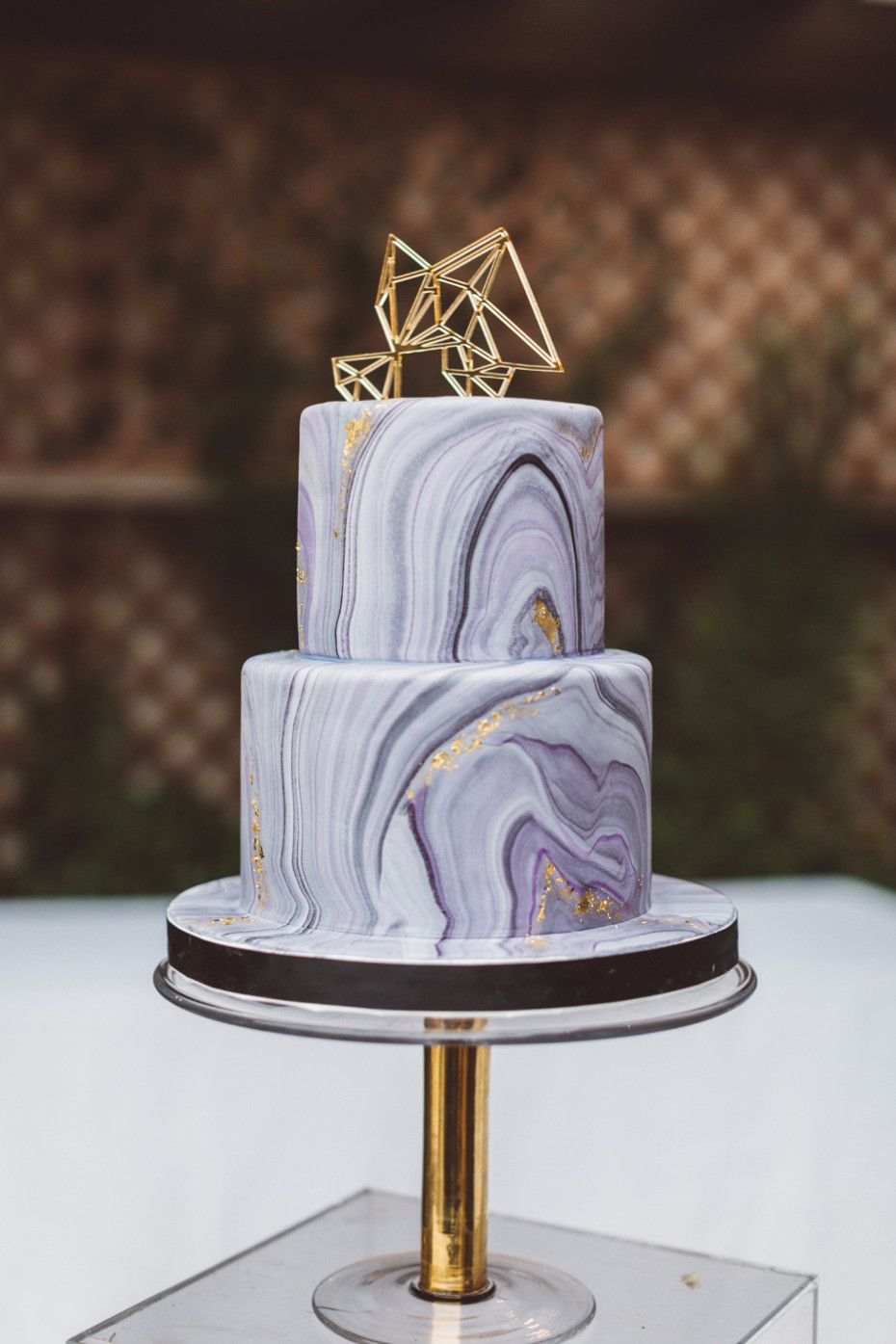 Marble Birthday Cake
 This Modern Tropical Wedding Went Back to The Future