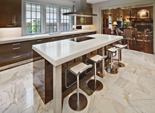 Marble Tile Kitchen Floor
 Best Floor for Kitchen Design – HomesFeed