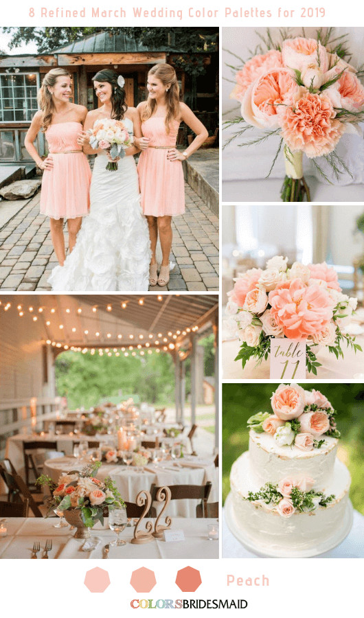 March Wedding Themes
 8 Refined March Wedding Color Palettes for 2019 With