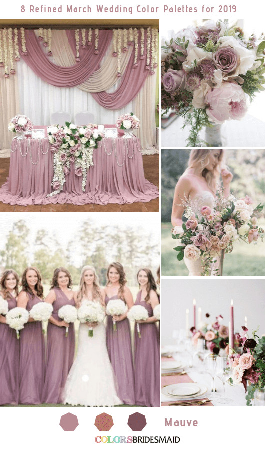 March Wedding Themes
 8 Refined March Wedding Color Palettes for 2019