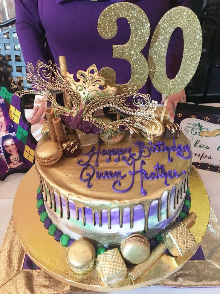 Mardi Gra Birthday Cake
 Mardi Gras Birthday Cake MardiGras