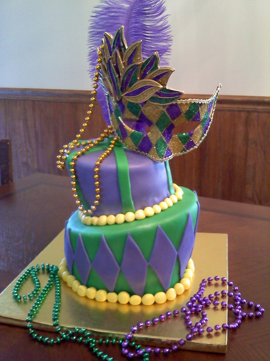 Mardi Gra Birthday Cake
 Happy Mardi Gras Birthday CakeCentral
