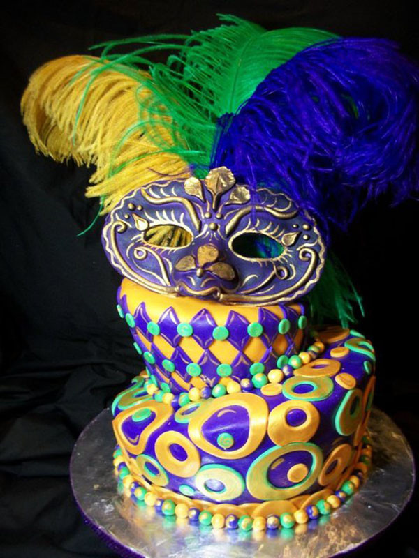 Mardi Gra Birthday Cake
 Lovely Mardi Gras Treats B Lovely Events