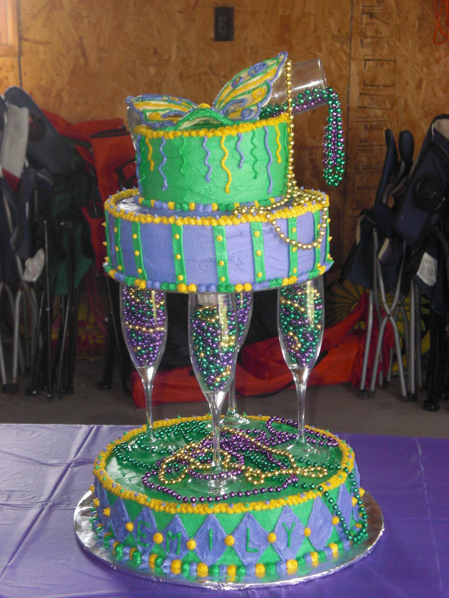 Mardi Gras Birthday Cakes
 Mardi Gras Birthday Cake CakeCentral