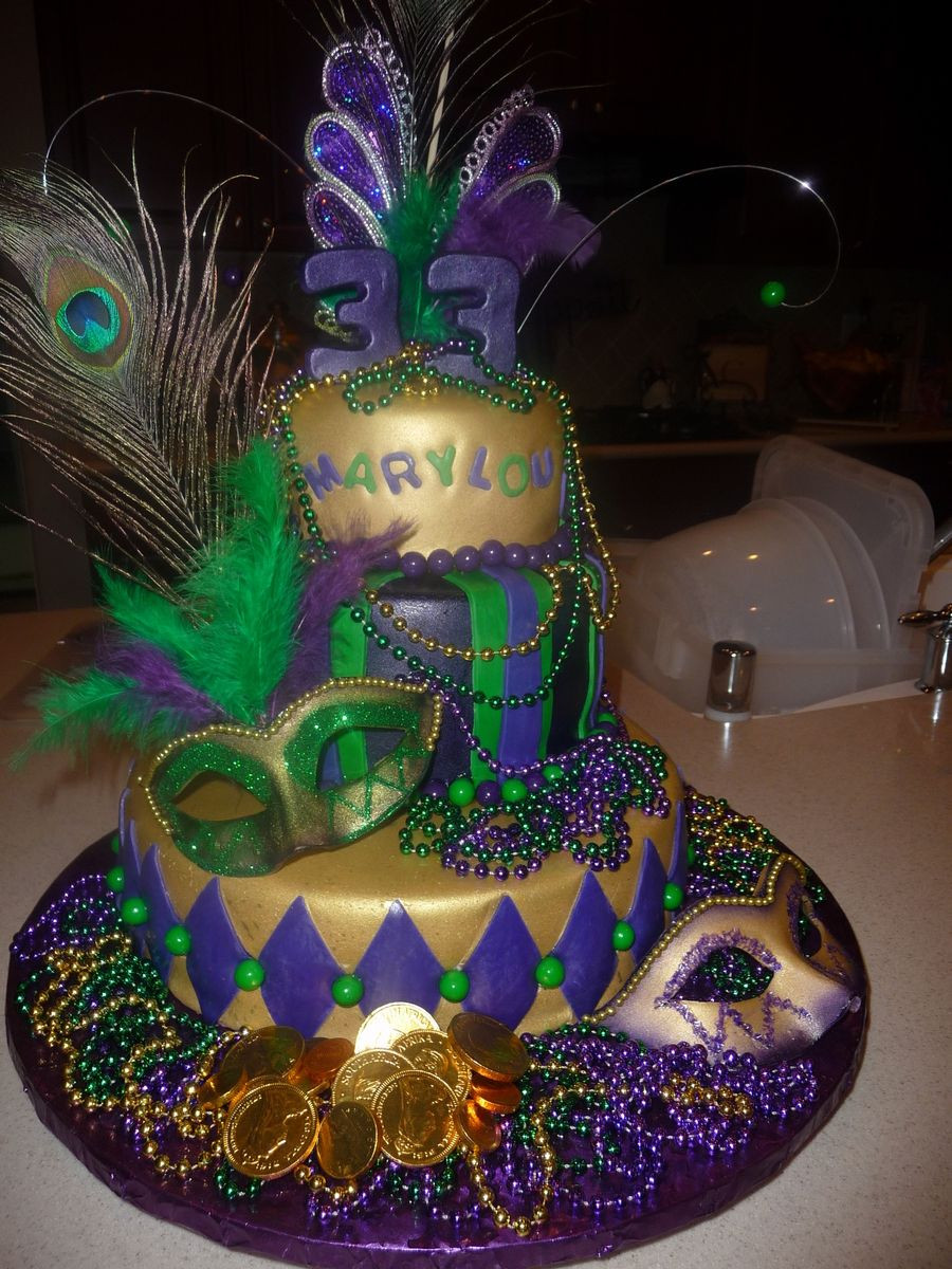 Mardi Gras Birthday Cakes
 Mardi Gras Birthday Cake