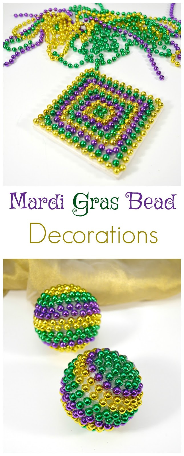 Mardi Gras Decorations DIY
 Life With 4 Boys DIY Mardi Gras Bead Decorations
