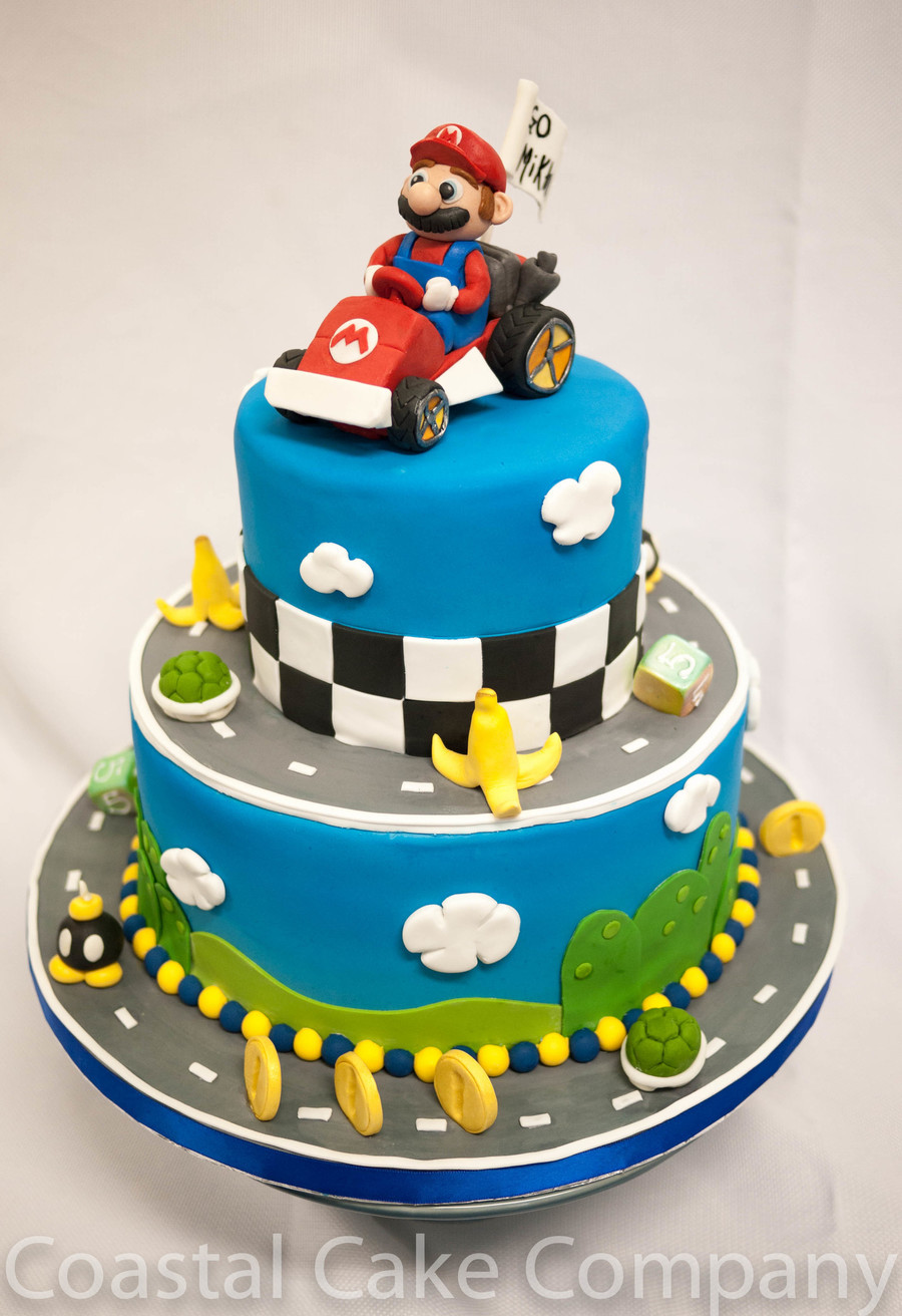Mario Kart Birthday Cake
 Mario Kart Themed Birthday Cake CakeCentral