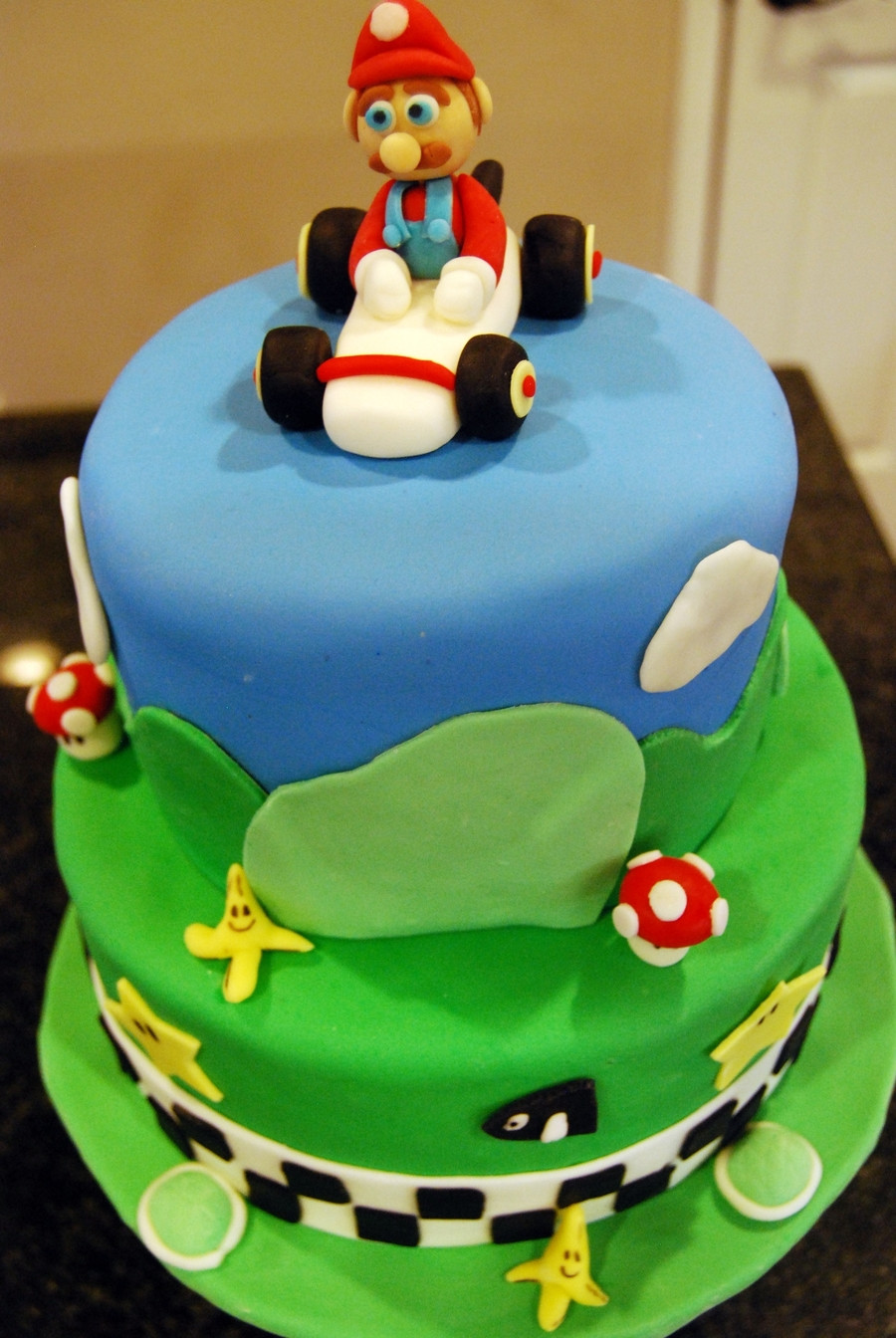 Mario Kart Birthday Cake
 Mario Kart Cake CakeCentral