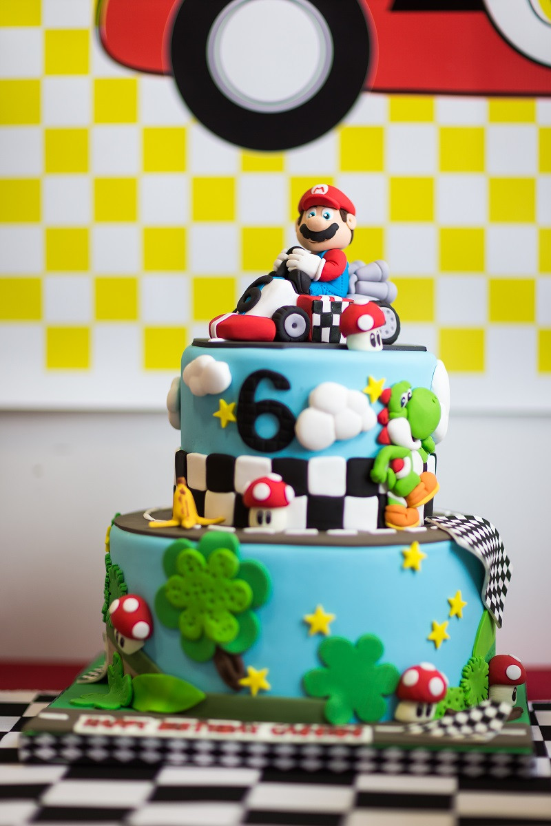 Mario Kart Birthday Cake
 A Bright and Colorful Mario Kart Birthday Party Anders