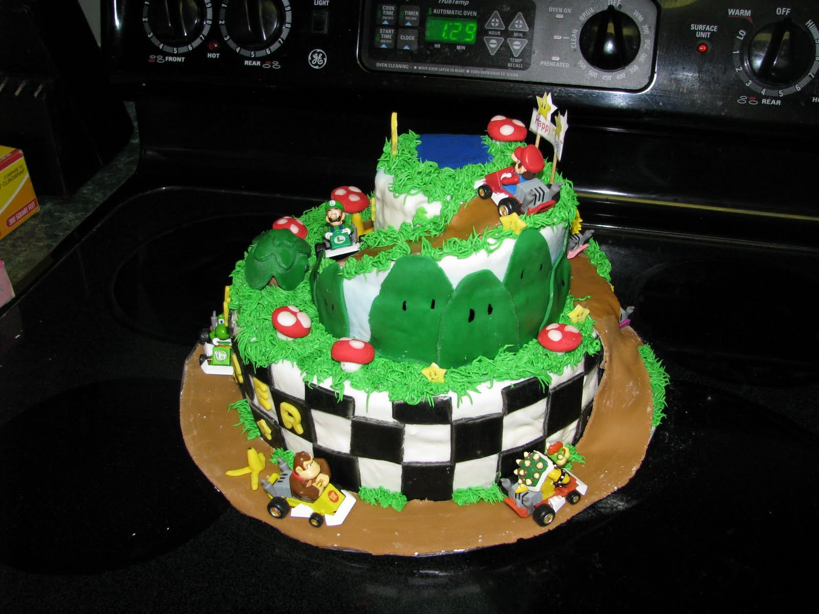 Mario Kart Birthday Cake
 Sheila s Edible Art Spencer s Mario Kart Cake