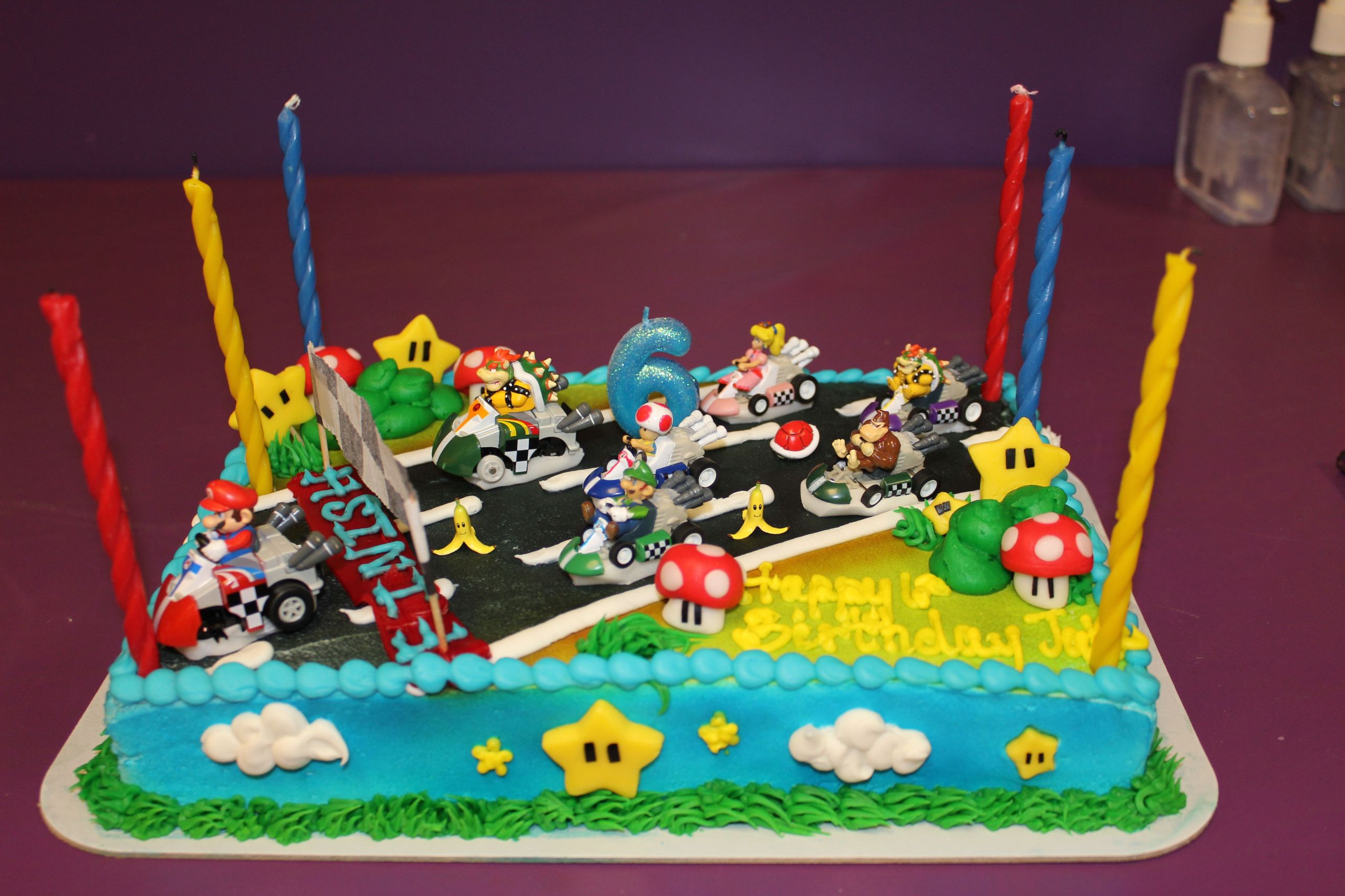 Mario Kart Birthday Cake
 Mario Kart birthday cake