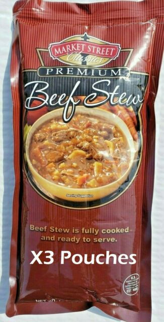 Market Street Beef Stew
 3X Market Street Classics Premium Beef Stew 24oz Pouches