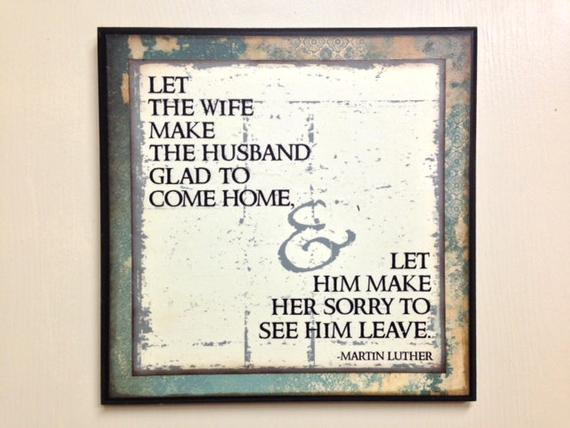 Martin Luther Marriage Quote
 Marriage Quote by Martin Luther wooden sign NEW by bethborder