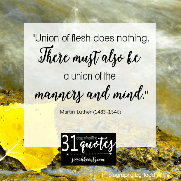 Martin Luther Marriage Quote
 Martin Luther on Marriage 7 quotes in 7 days Sarah Koontz