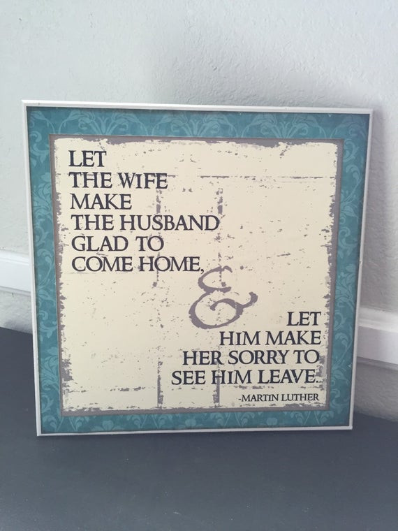 Martin Luther Marriage Quote
 Marriage Quote by Martin Luther wooden sign NEW by bethborder