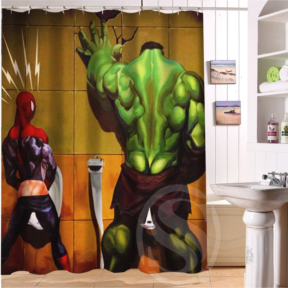 Marvel Bathroom Decor
 Hot sale Custom Marvel Hulk Spider man Captain America