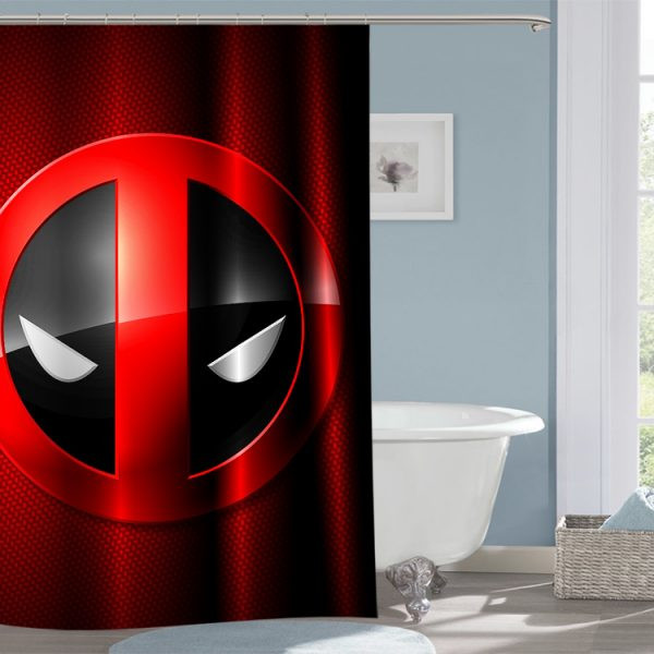 Marvel Bathroom Decor
 Deadpool Marvel 132 Shower Curtain Waterproof Bathroom Decor