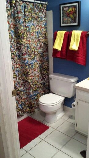 Marvel Bathroom Decor
 Avengers bathroom
