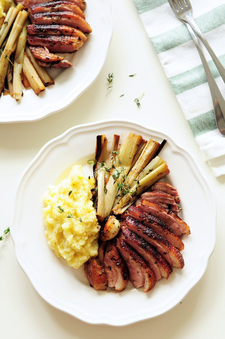 Mashed Potatoes Sous Vide
 Sous Vide Duck Breast with Braised Leeks & Mashed Potatoes