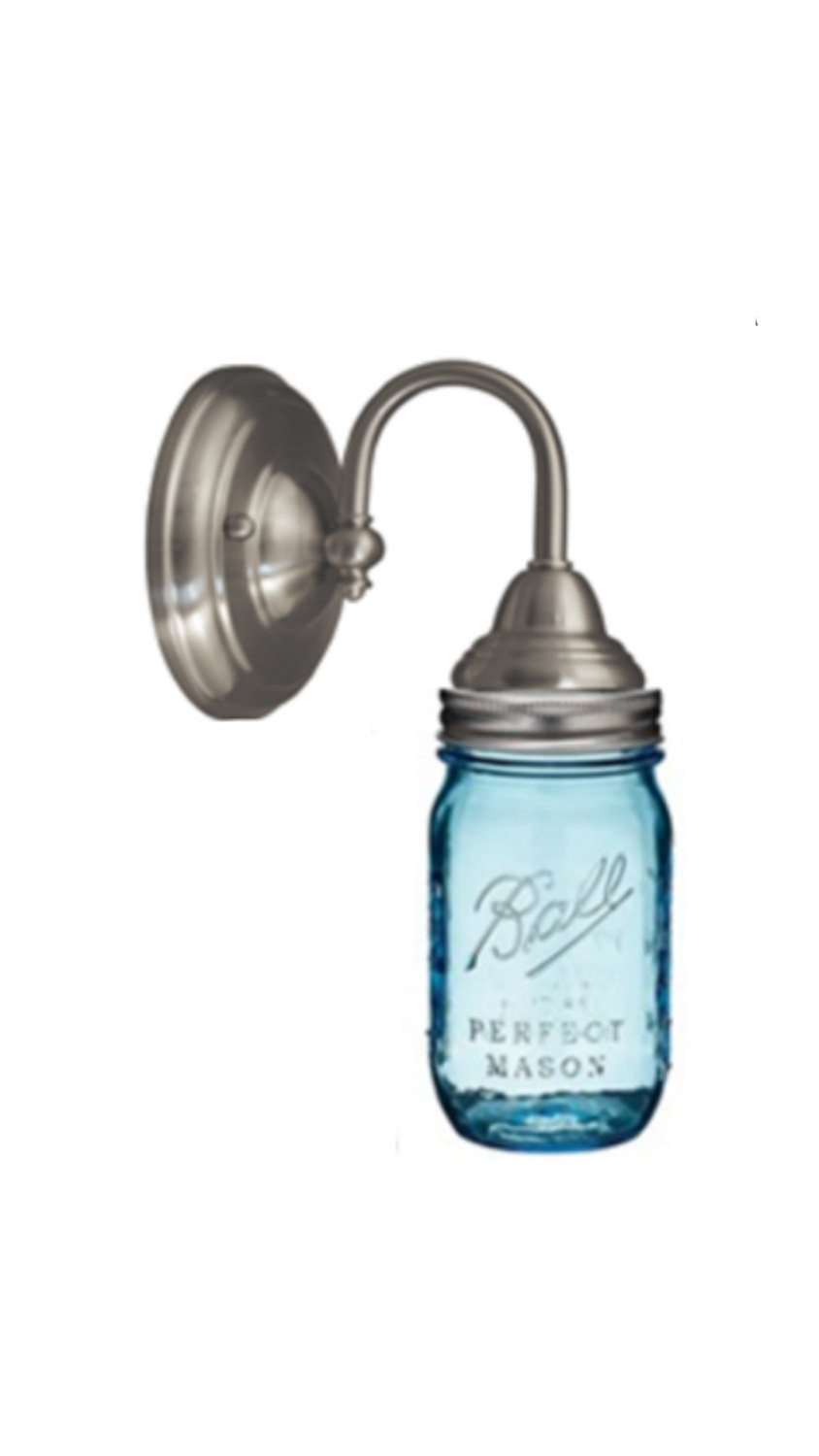 Mason Jar Bathroom Light Fixtures
 Mason Jar lights Bathroom lighting Bathroom by