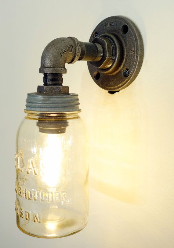 Mason Jar Bathroom Light Fixtures
 Mason jar lights perfect for bathroom