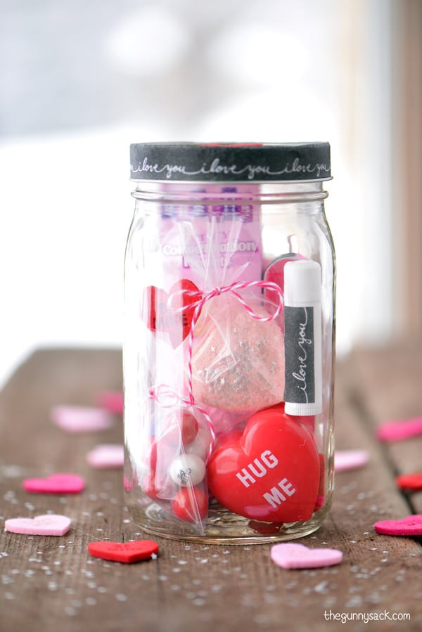 Mason Jar Valentine Gift Ideas
 Valentine s Day Mason Jar The Gunny Sack