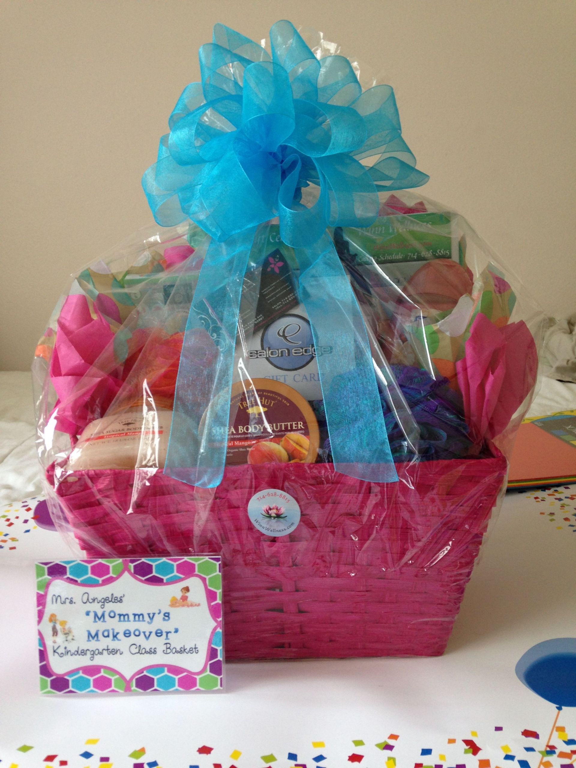 Massage Gift Basket Ideas
 Silent Auction Basket 2014 Mommy Makeover Salon t